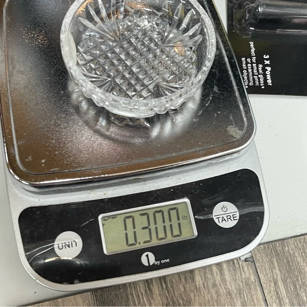 Astral Diamond Cut Bowl Full Lead Handmade Crystal Korea Clear‎ 3 Inch